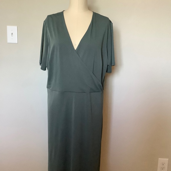 XXL green midi dress - Picture 1 of 8
